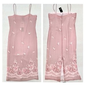 INC Floral Silk Midi Sun Dress